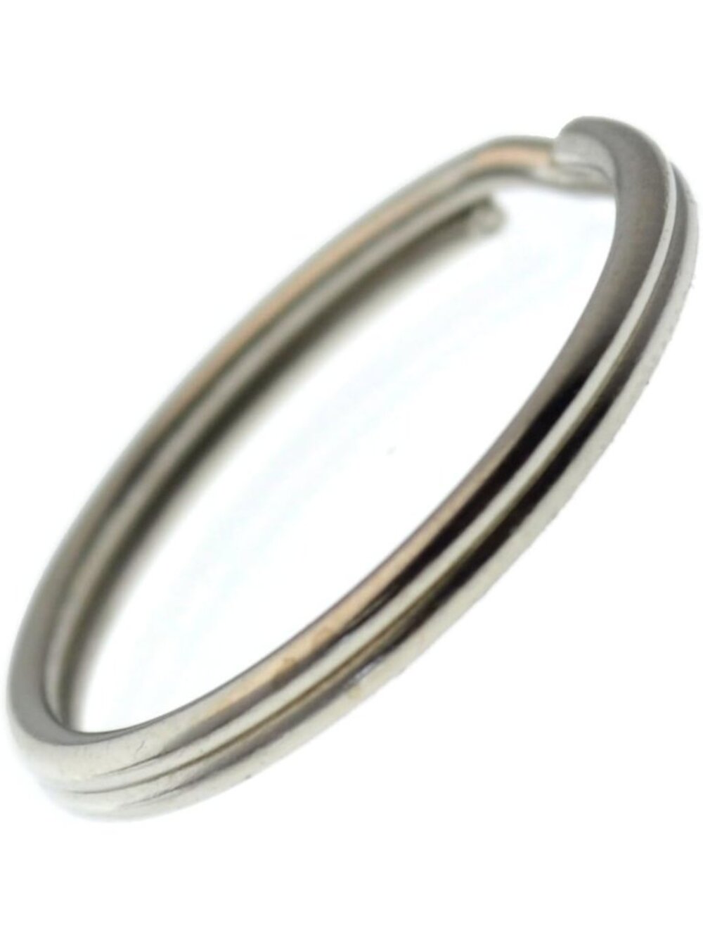 Extra Large Heavy Duty Key Rings - 1.25 Inch Metal Split Ring Keychains, 100